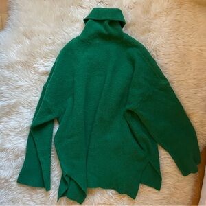 Green Turtleneck Sweater